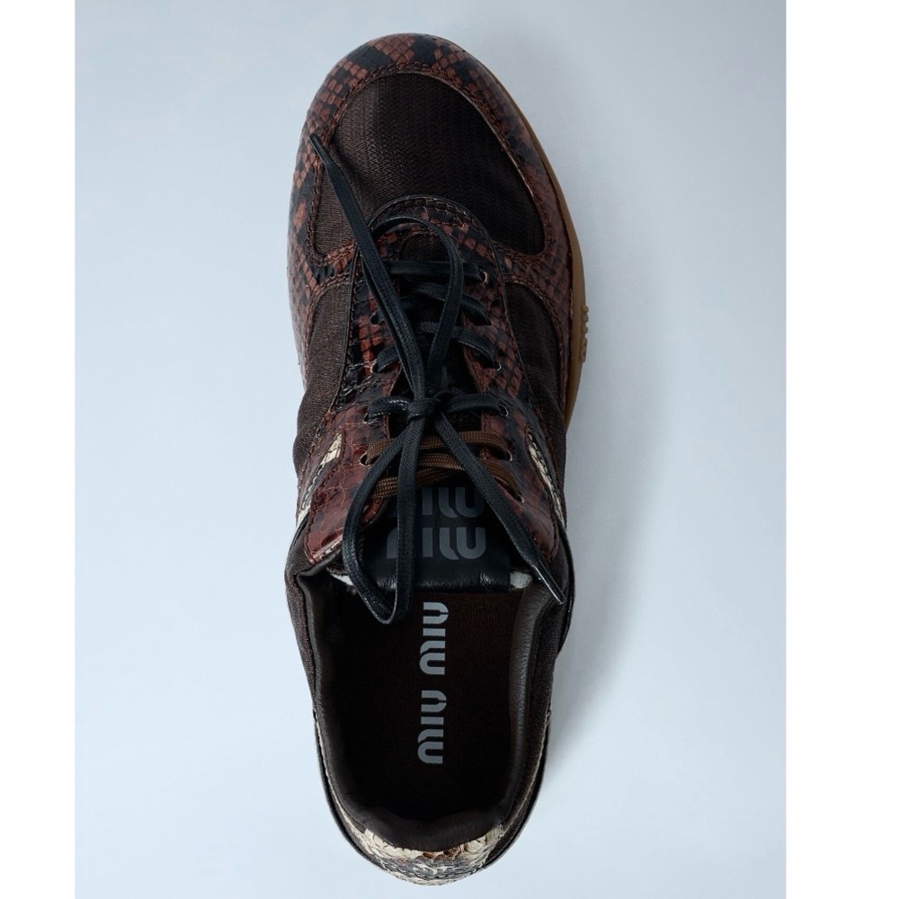 MIU MIU Gymnasium python printed technical fabric… - image 6